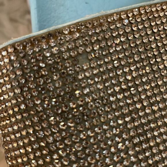 Rhinestone Embellished Slide Platform Sandals 7 - Picture 7 of 8